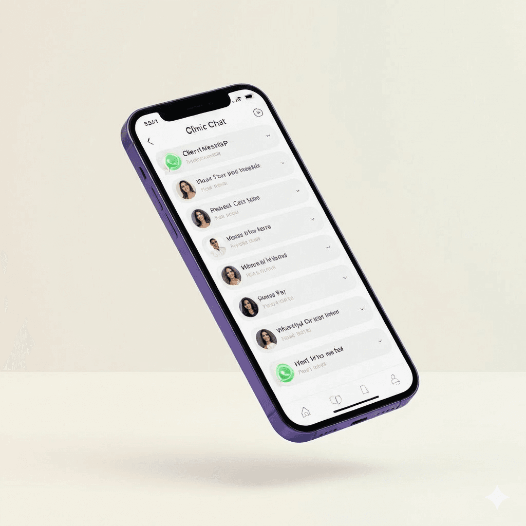 Smartphone com conversa do WhatsApp